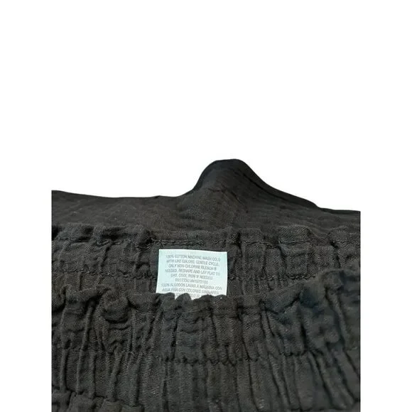 Ladies XS Black Crinkle Gauze Pants Bathing Suit Cover Up Beach Swimwear NWT - Picture 6 of 6